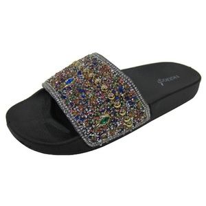Noblag Glitter Sandals Women's Slide Color